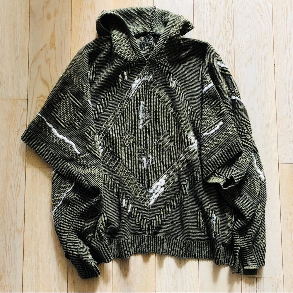 Anthropologie Hooded Cape